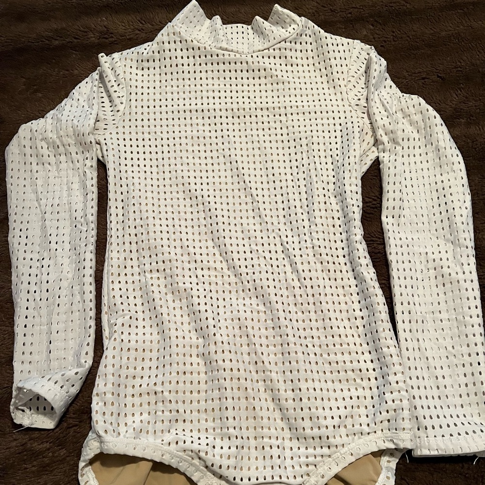 Five Dancewear white leotard